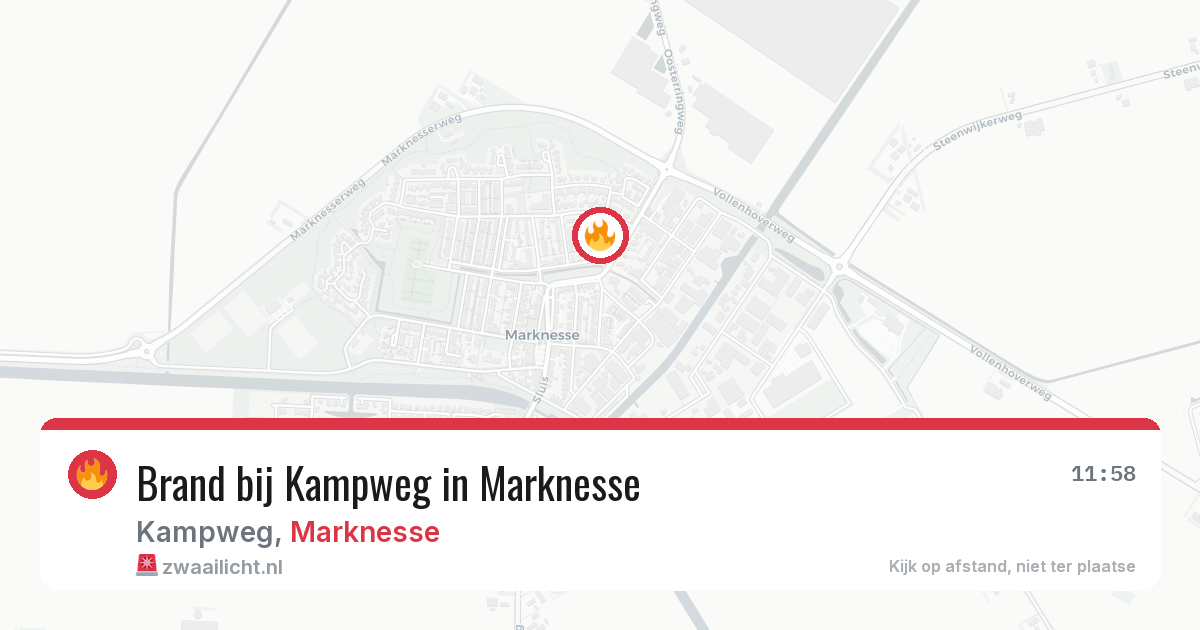 Brand bij Kampweg in Marknesse — 29 mei 2026