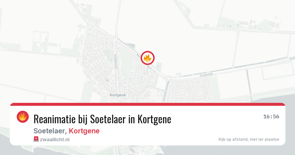 Reanimatie bij Soetelaer in Kortgene — 19 mei 2026