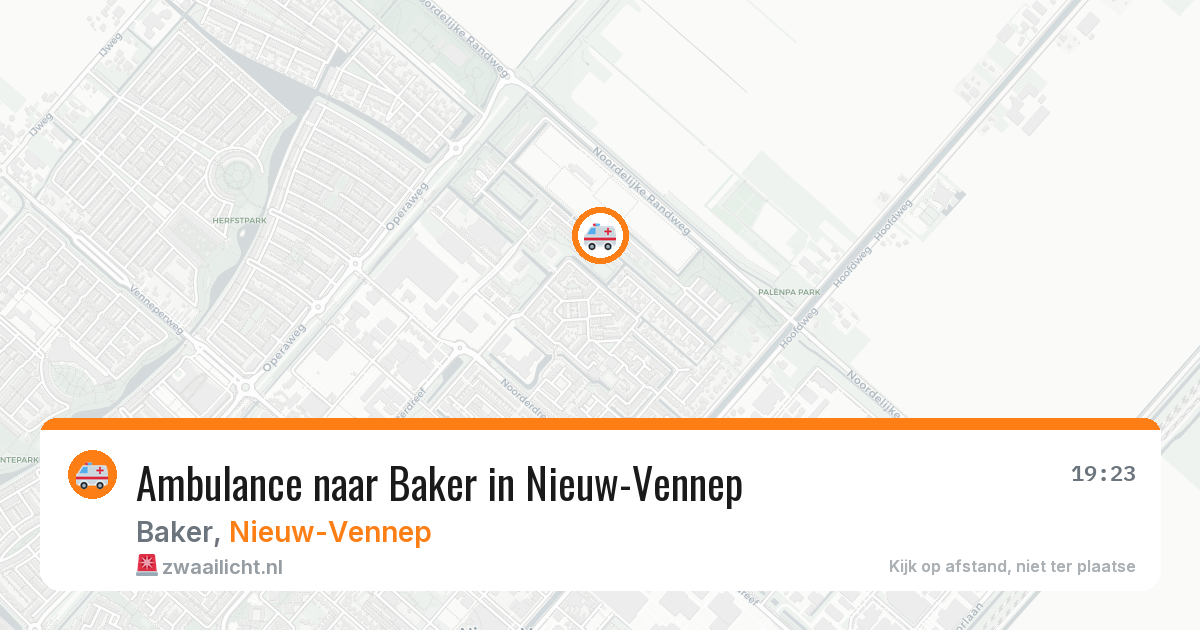 Ambulance naar Baker in Nieuw-Vennep — 31 jul 2026