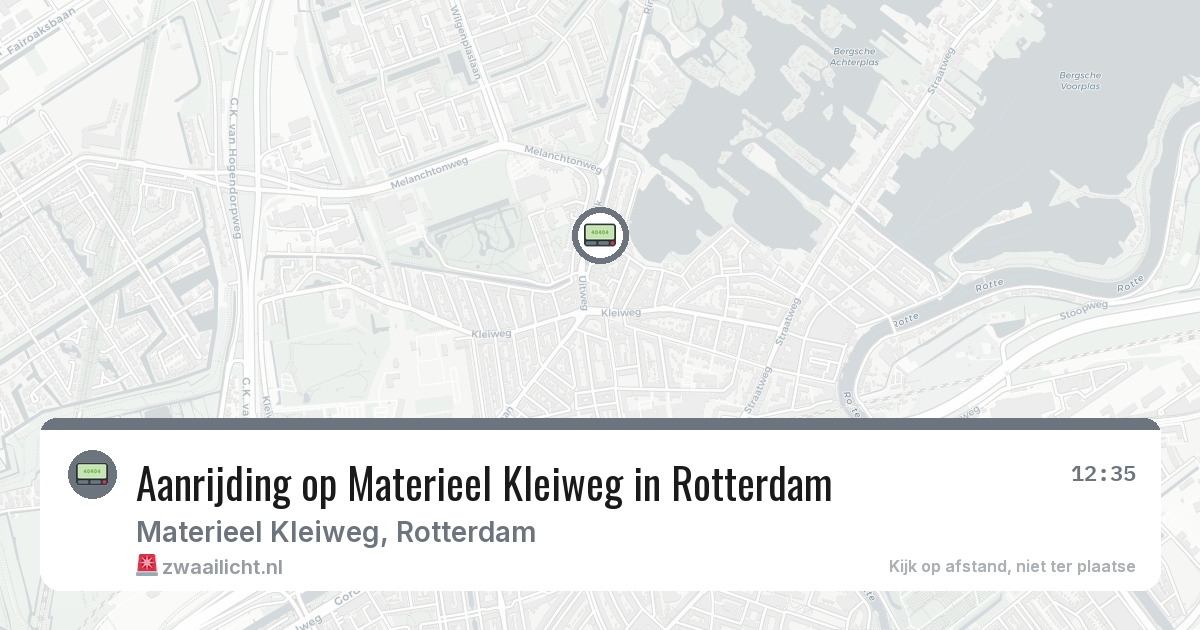 Aanrijding op Materieel Kleiweg in Rotterdam — 8 feb 2026