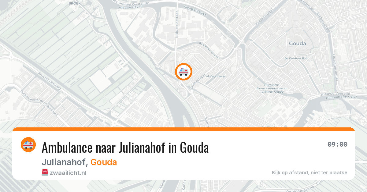 Ambulance naar Julianahof in Gouda — 5 jul 2026