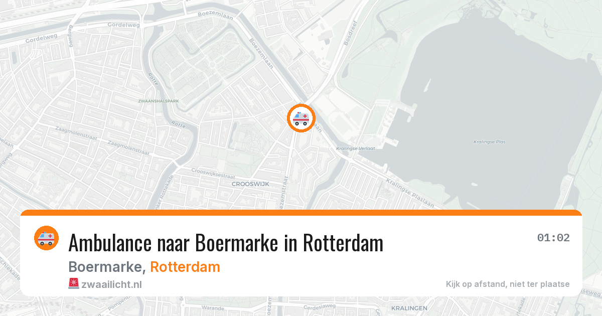 Ambulance naar Boermarke in Rotterdam — 4 jul 2026
