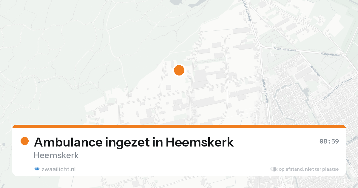 Ambulance ingezet in Heemskerk — 21 aug 2026
