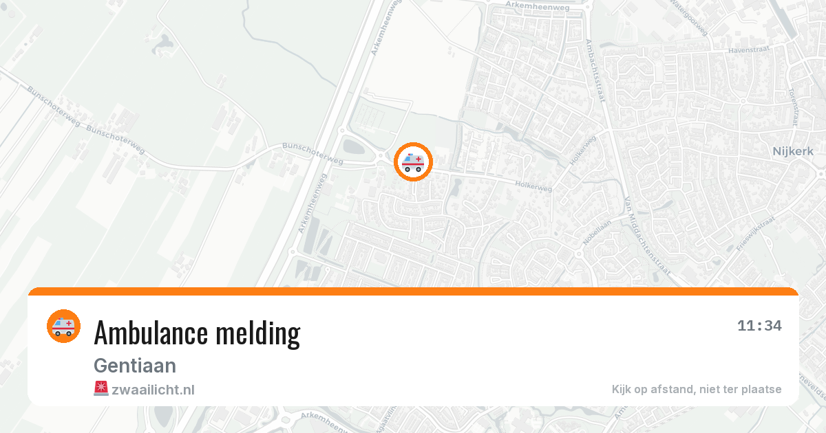 Ambulance melding — 14 jul 2026