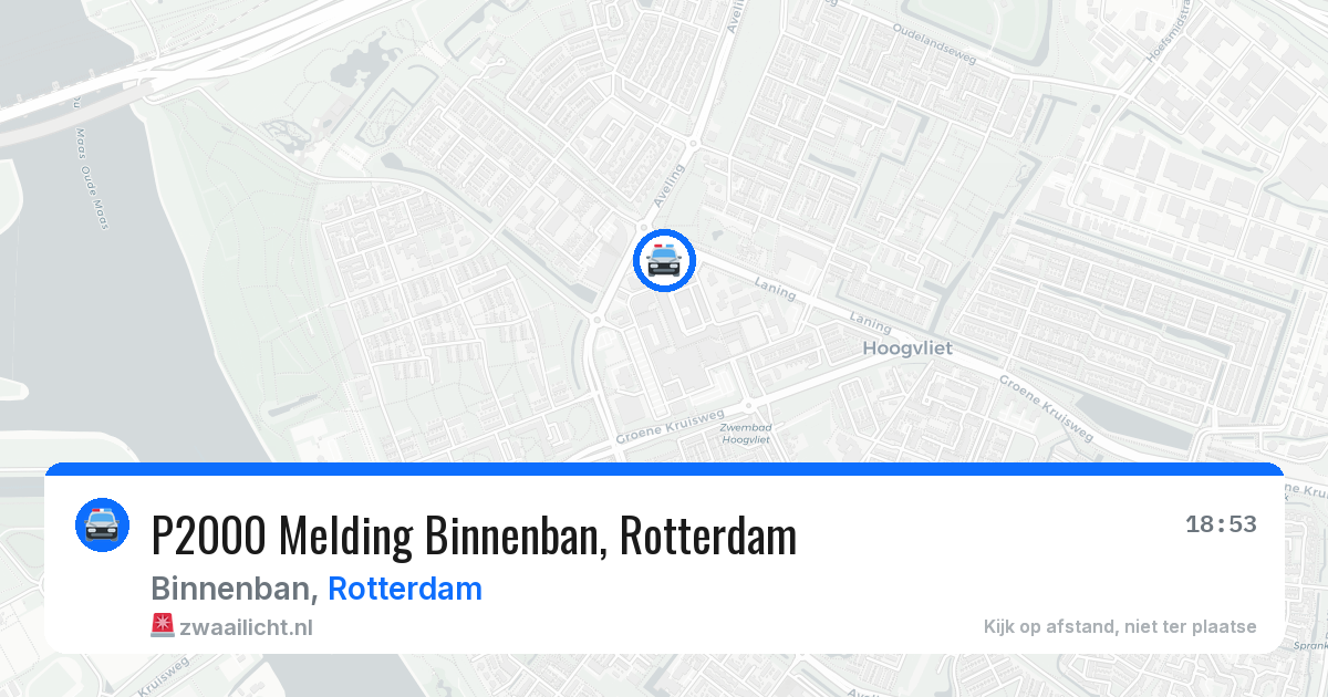 P2000 Melding Binnenban, Rotterdam — 27 jun 2026