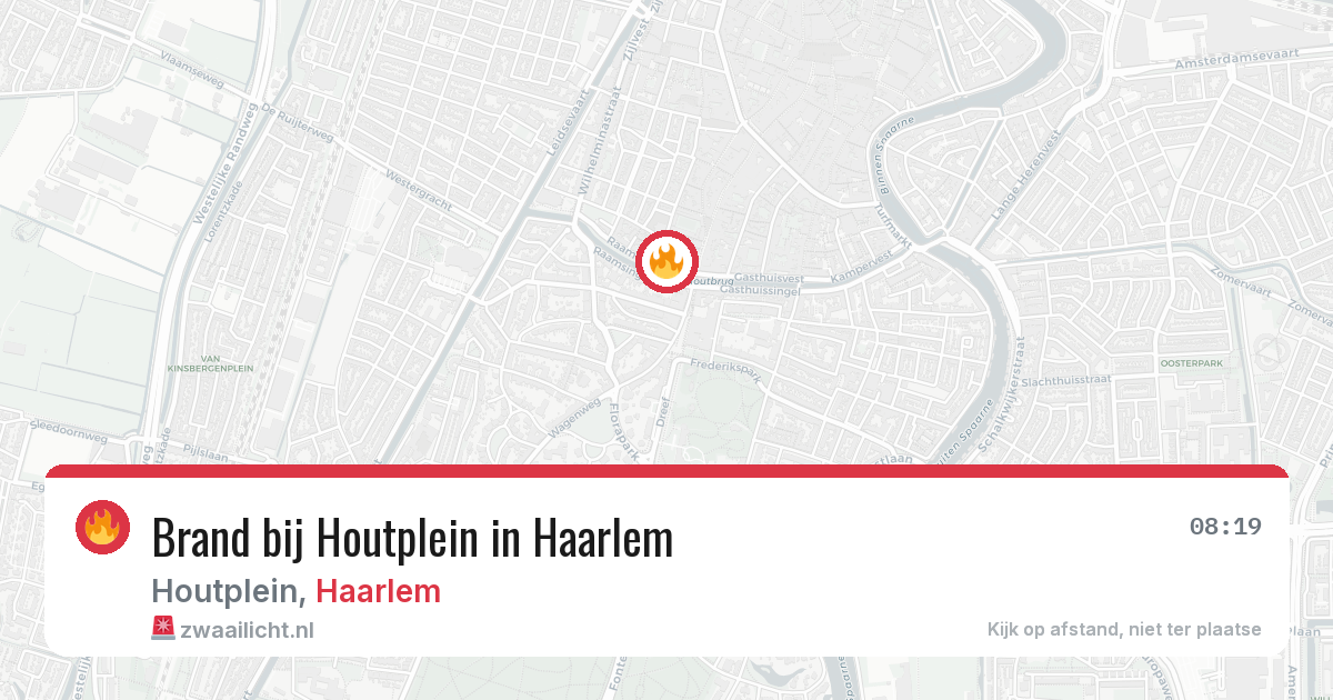 Brand bij Houtplein in Haarlem — 4 jun 2026