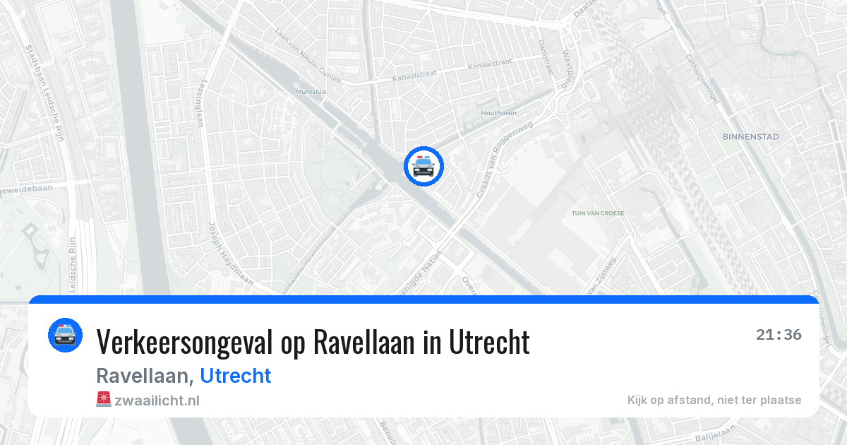 Verkeersongeval op Ravellaan in Utrecht — 23 mrt 2026
