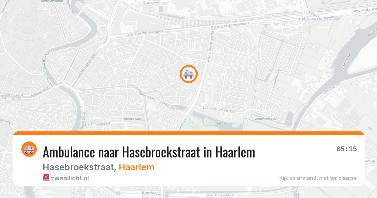 Ambulance naar Hasebroekstraat in Haarlem — 5 jun 2026