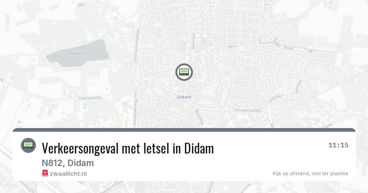 Verkeersongeval met letsel in Didam — 23 mei 2026
