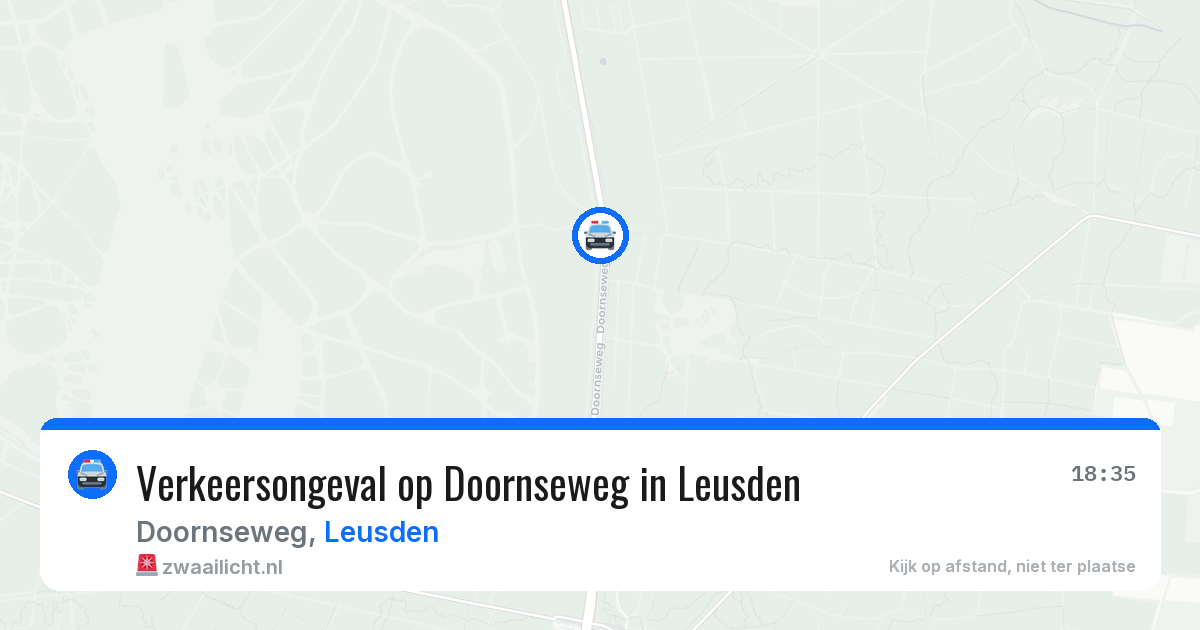 Verkeersongeval op Doornseweg in Leusden — 21 jun 2026