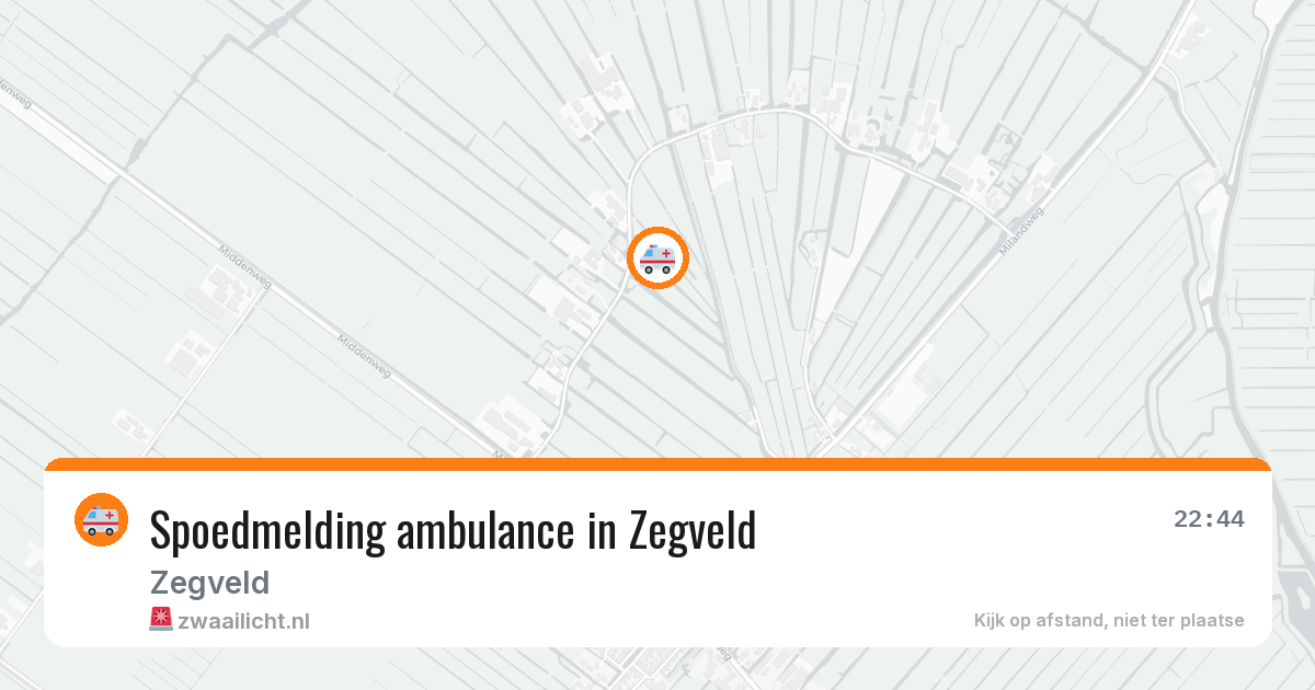 Spoedmelding ambulance in Zegveld — 11 aug 2026