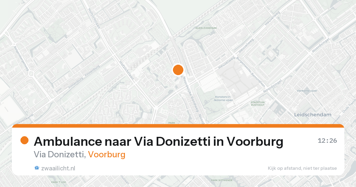Ambulance naar Via Donizetti in Voorburg — 2 mrt 2026
