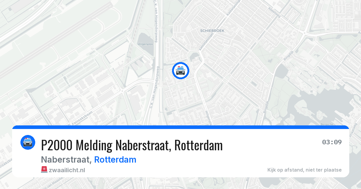 P2000 Melding Naberstraat, Rotterdam — 2 aug 2026