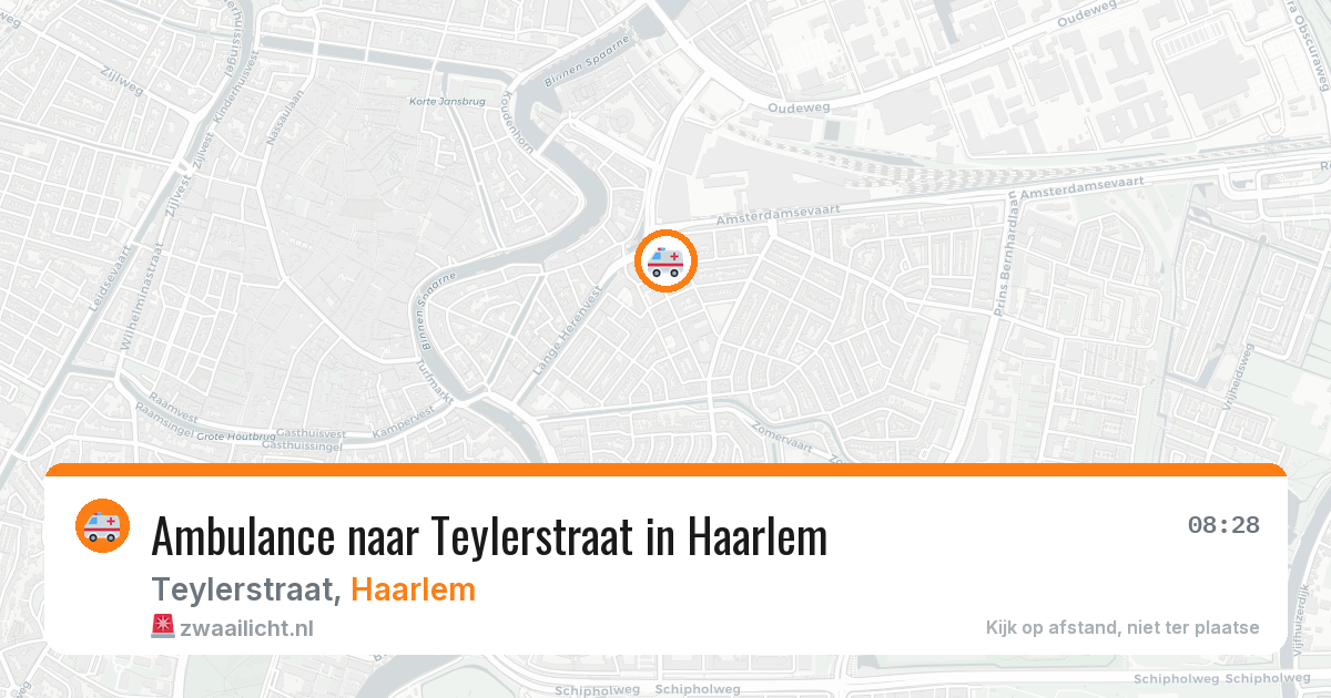 Ambulance naar Teylerstraat in Haarlem — 7 mei 2026