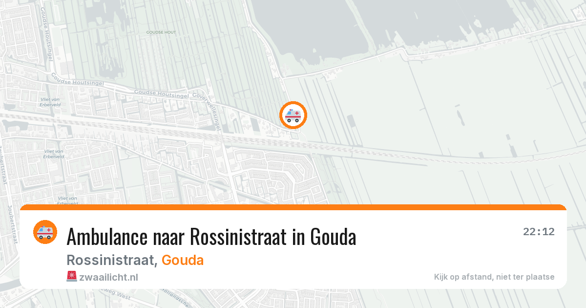 Ambulance naar Rossinistraat in Gouda — 3 jun 2026