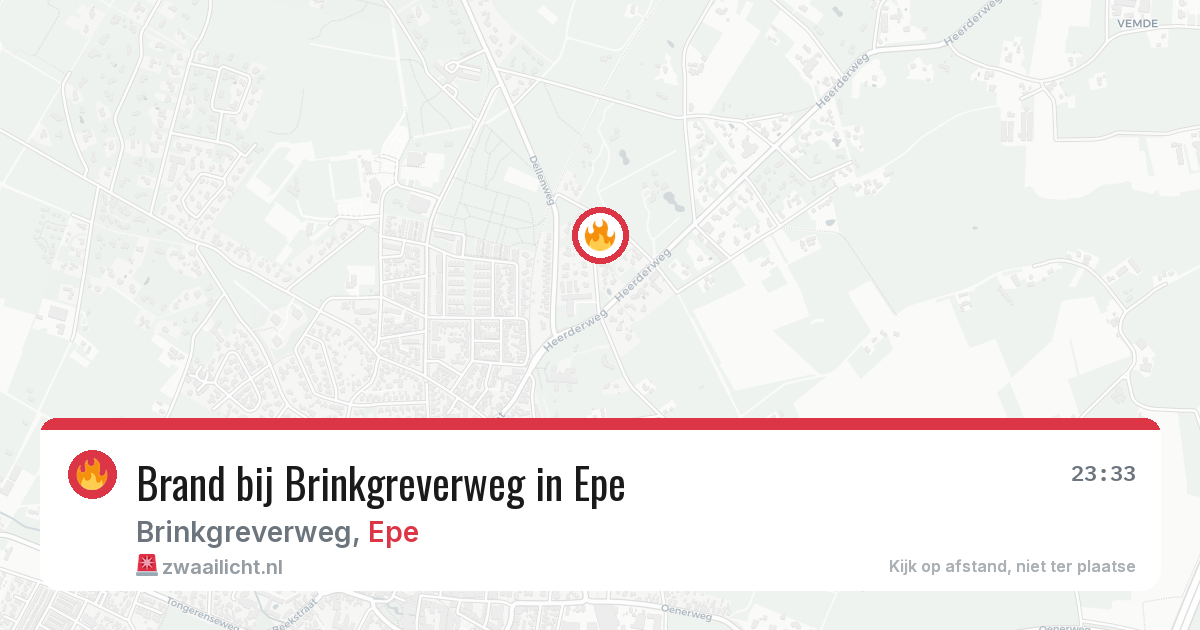 Brand bij Brinkgreverweg in Epe — 19 jun 2026