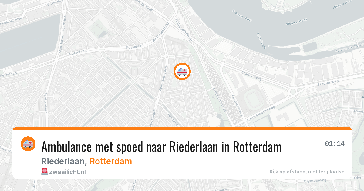 Ambulance met spoed naar Riederlaan in Rotterdam — 15 jun 2026