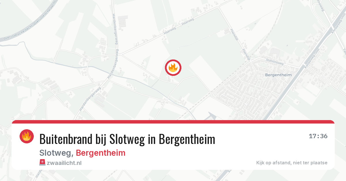 Buitenbrand bij Slotweg in Bergentheim — 30 apr 2026