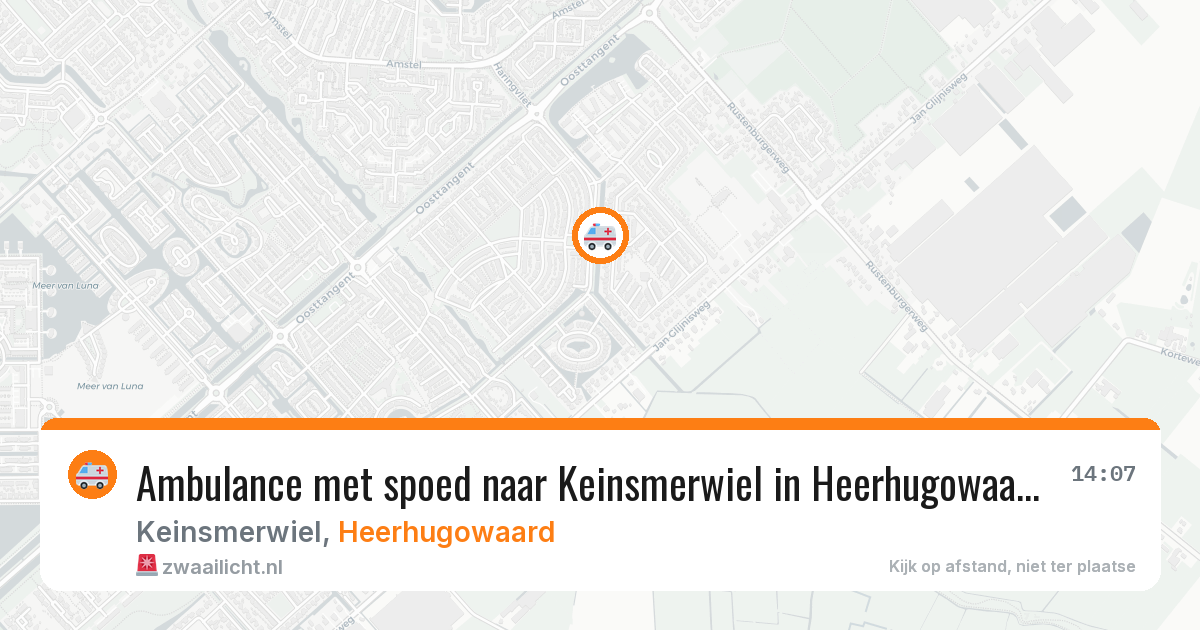 Ambulance met spoed naar Keinsmerwiel in Heerhugowaard — 9 apr 2026