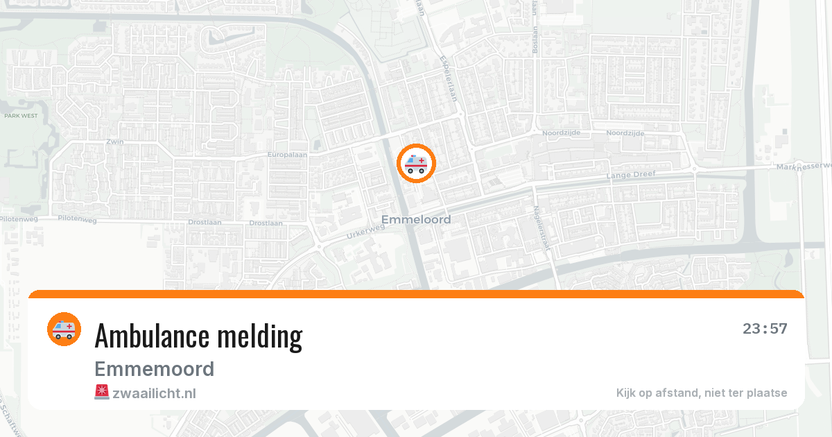Ambulance melding — 23 jun 2026