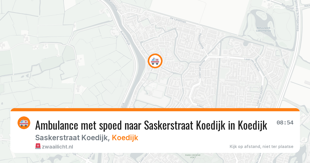 Ambulance met spoed naar Saskerstraat Koedijk in Koedijk — 30 jan 2026