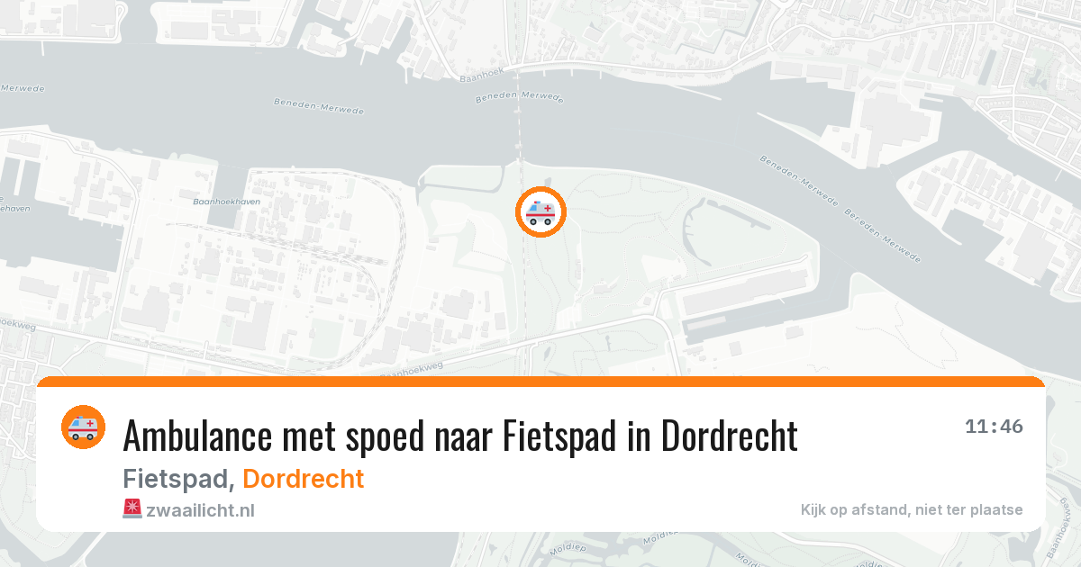 Ambulance met spoed naar Fietspad in Dordrecht — 17 jan 2026