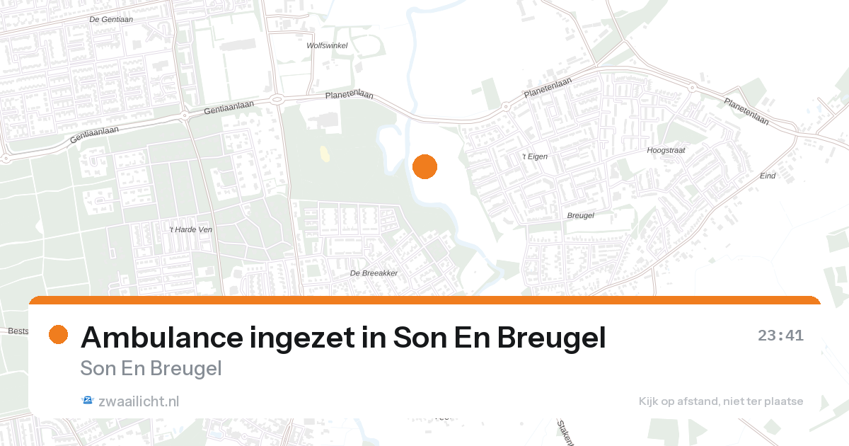 Ambulance ingezet in Son En Breugel — 31 jan 2026