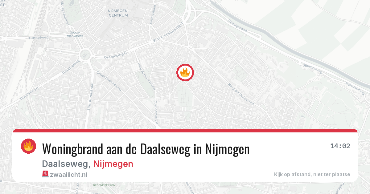 Woningbrand aan de Daalseweg in Nijmegen — 7 jul 2026