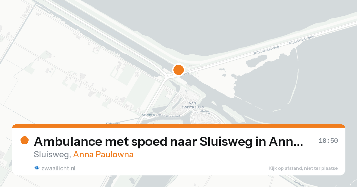 Ambulance met spoed naar Sluisweg in Anna Paulowna — 30 mei 2026