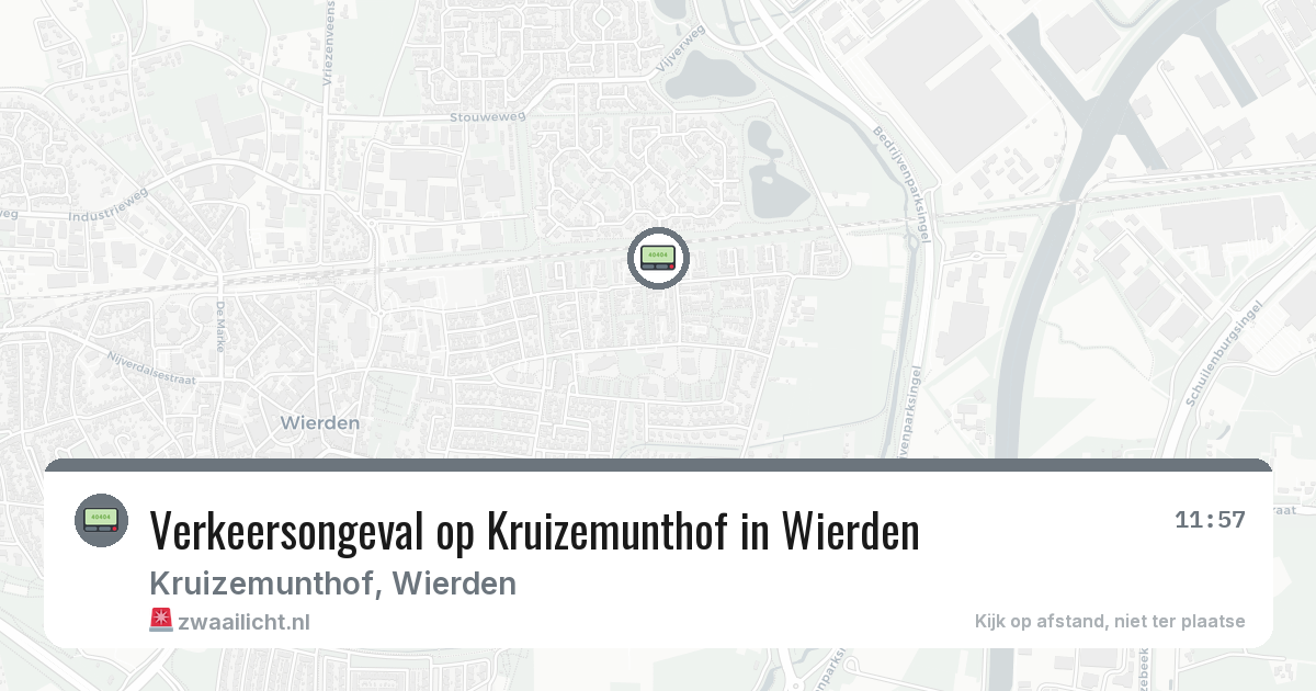 Verkeersongeval op Kruizemunthof in Wierden — 4 apr 2026