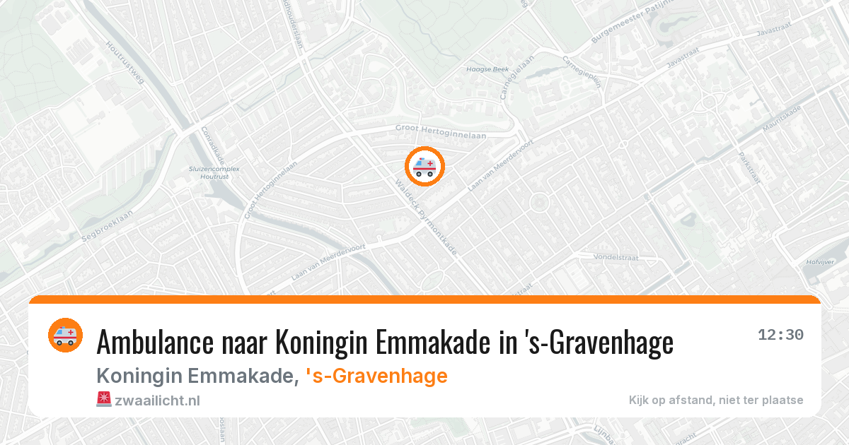 Ambulance naar Koningin Emmakade in 's-Gravenhage — 13 jul 2026