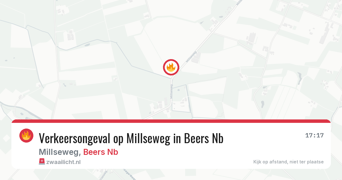 Verkeersongeval op Millseweg in Beers Nb — 8 mrt 2026