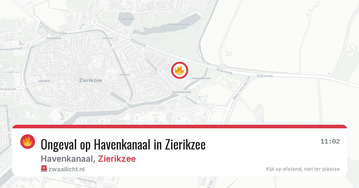 Ongeval op Havenkanaal in Zierikzee — 20 jul 2026