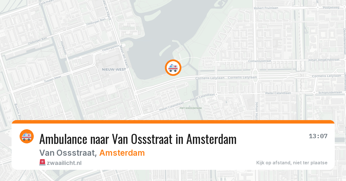 Ambulance naar Van Ossstraat in Amsterdam — 2 mrt 2026
