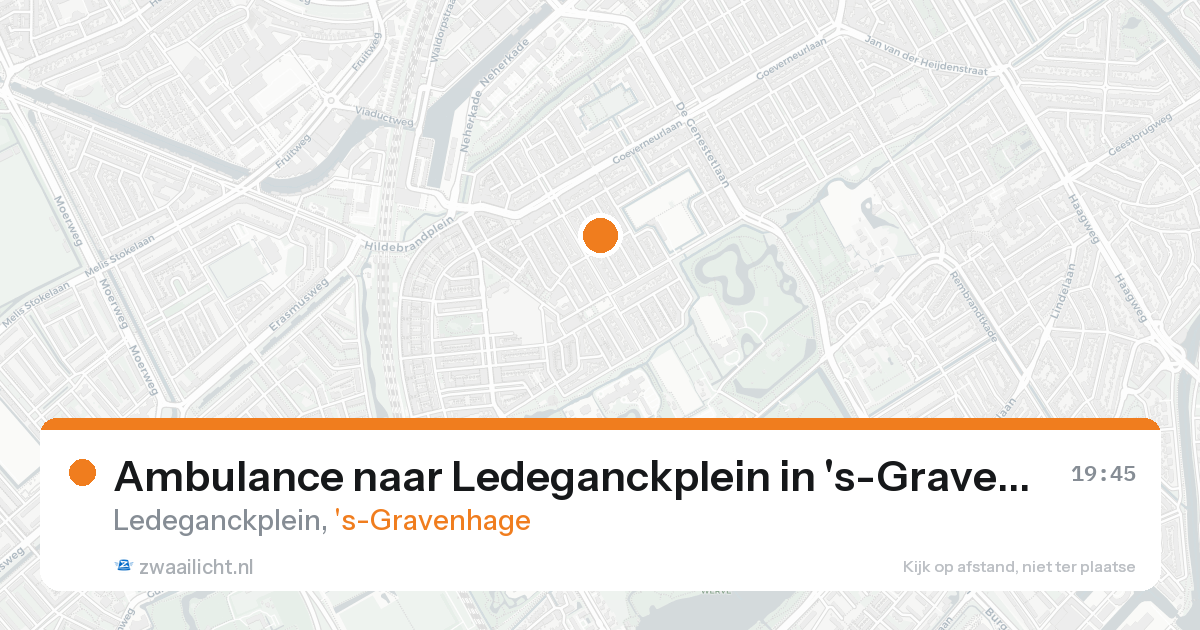 Ambulance naar Ledeganckplein in 's-Gravenhage — 24 aug 2026