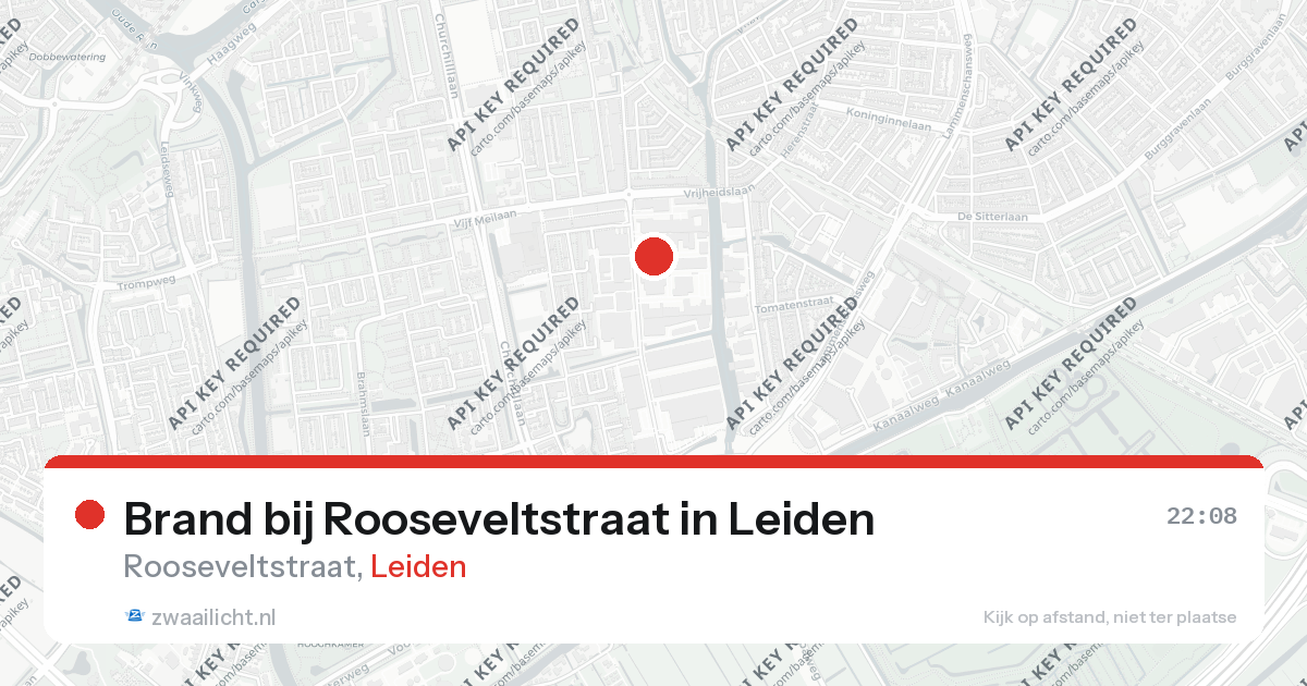 Brand bij Rooseveltstraat in Leiden — 12 feb 2026