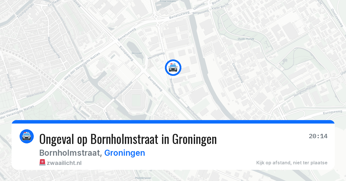 Ongeval op Bornholmstraat in Groningen — 1 aug 2026