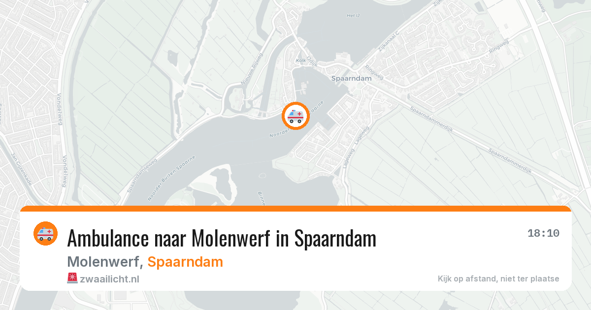 Ambulance naar Molenwerf in Spaarndam — 24 jul 2026
