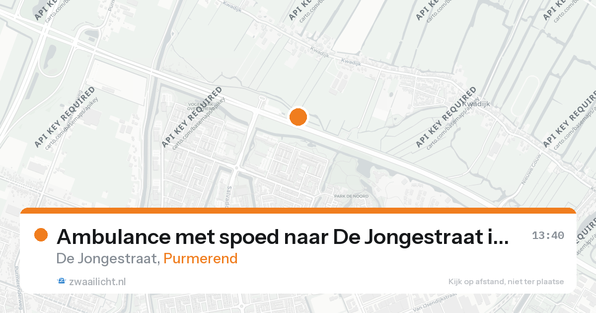 Ambulance met spoed naar De Jongestraat in Purmerend — 25 aug 2026