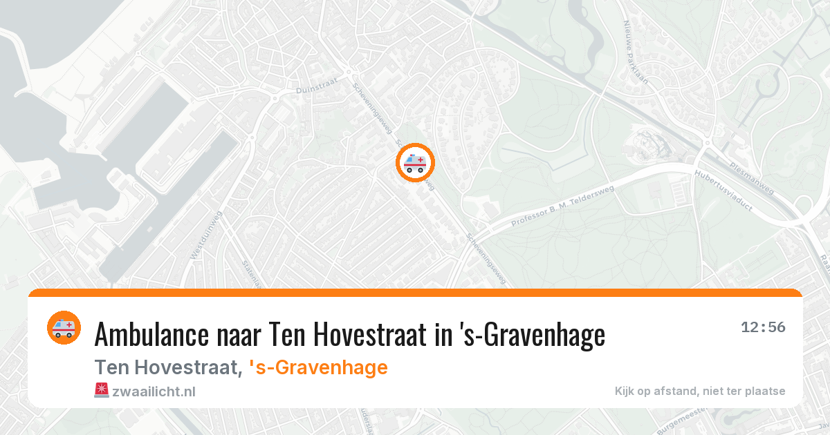 Ambulance naar Ten Hovestraat in 's-Gravenhage — 15 jun 2026
