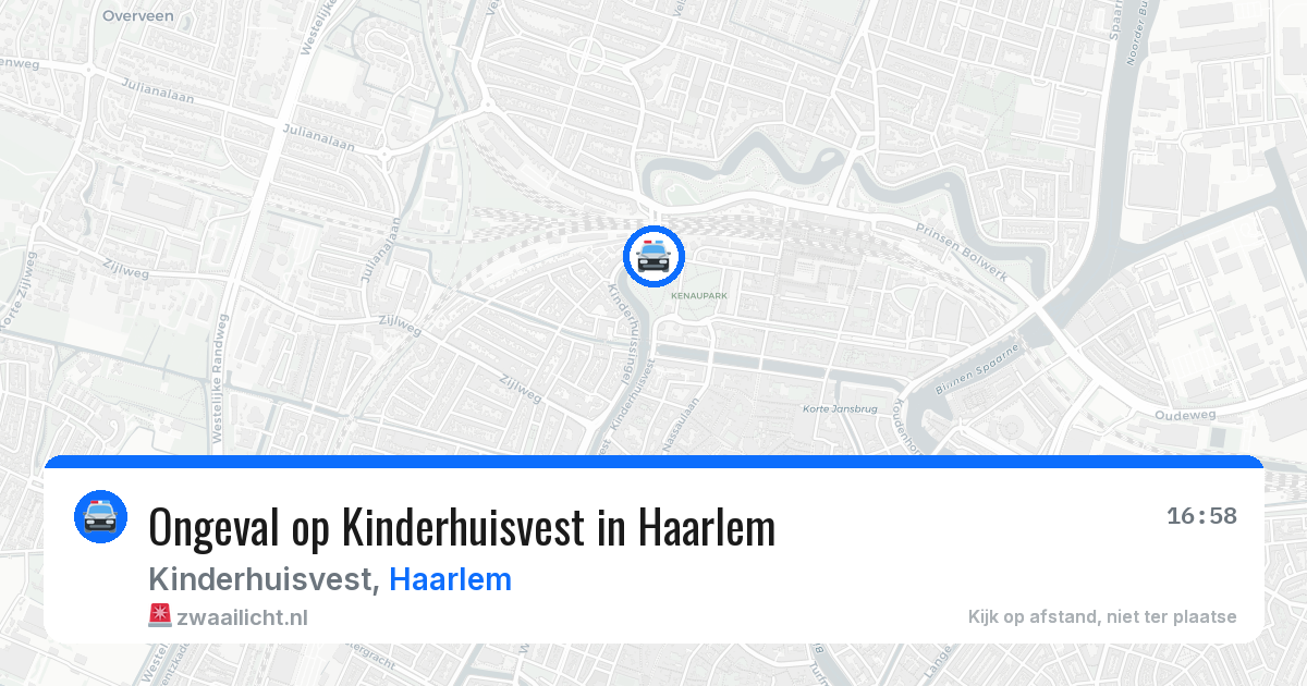 Ongeval op Kinderhuisvest in Haarlem — 30 jun 2026