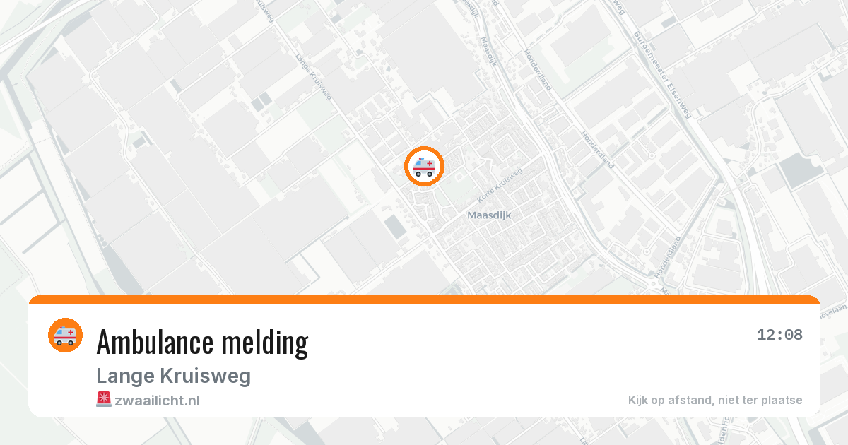 Ambulance melding — 10 mei 2026