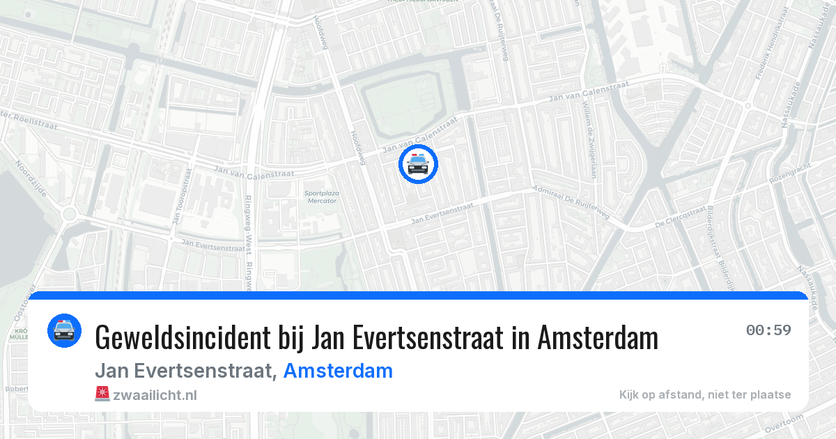 Geweldsincident bij Jan Evertsenstraat in Amsterdam — 31 jul 2026
