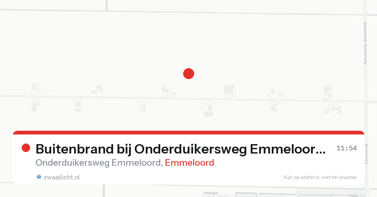 Buitenbrand bij Onderduikersweg Emmeloord in Emmeloord — 15 aug 2026