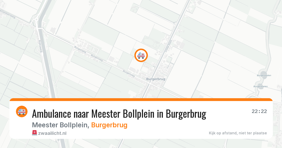 Ambulance naar Meester Bollplein in Burgerbrug — 21 mei 2026