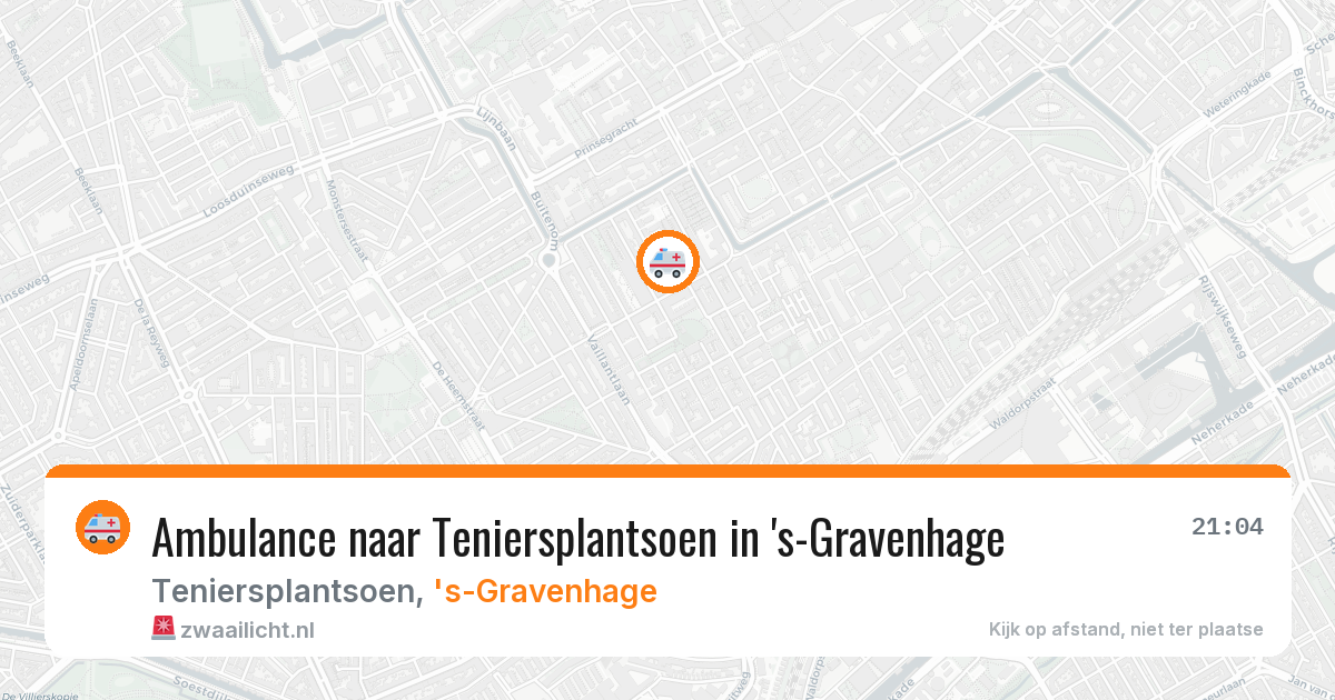 Ambulance naar Teniersplantsoen in 's-Gravenhage — 10 jul 2026
