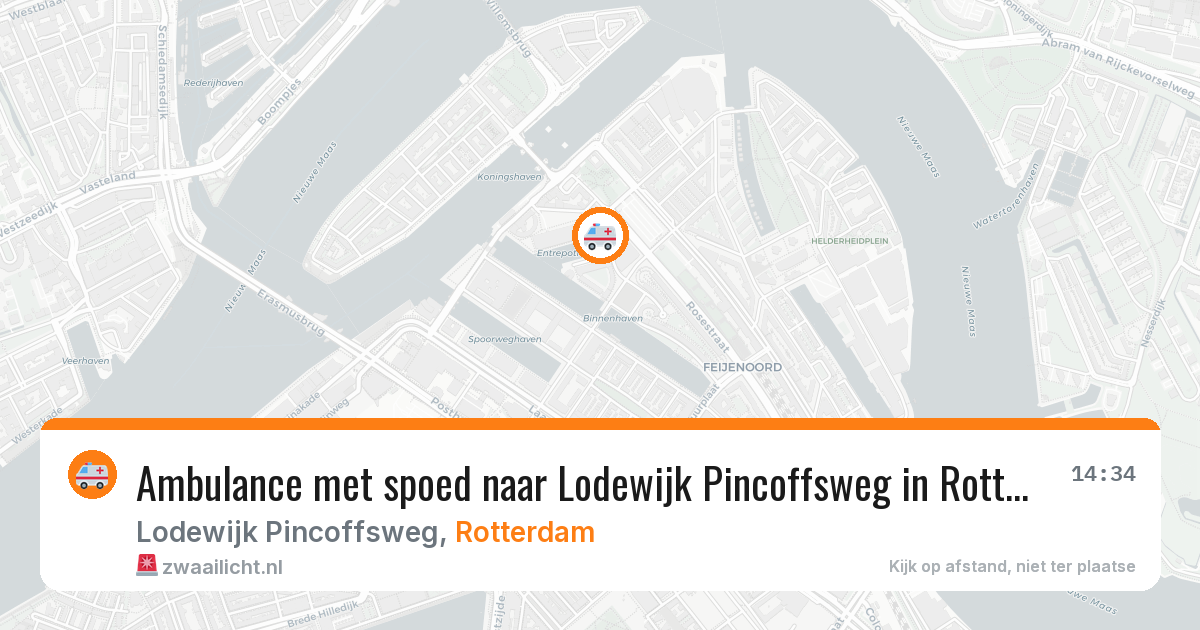 Ambulance met spoed naar Lodewijk Pincoffsweg in Rotterdam — 5 mrt 2026