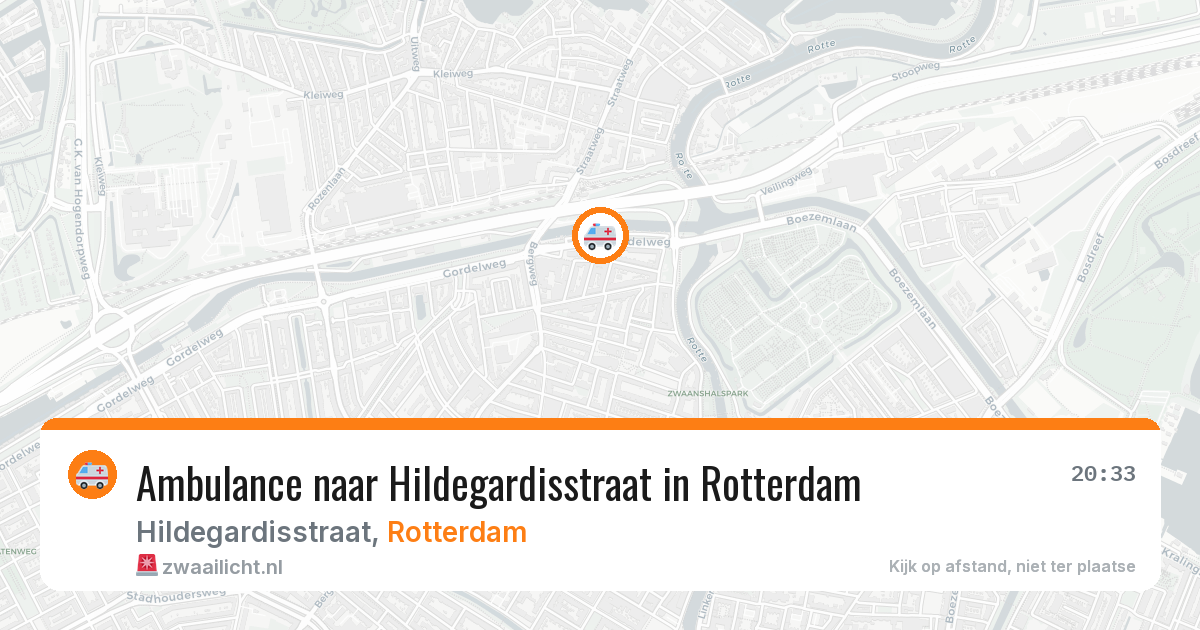 Ambulance naar Hildegardisstraat in Rotterdam — 5 mrt 2026