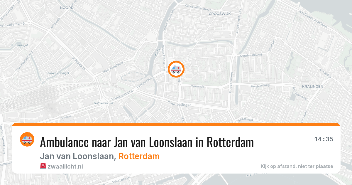 Ambulance naar Jan van Loonslaan in Rotterdam — 22 jun 2026
