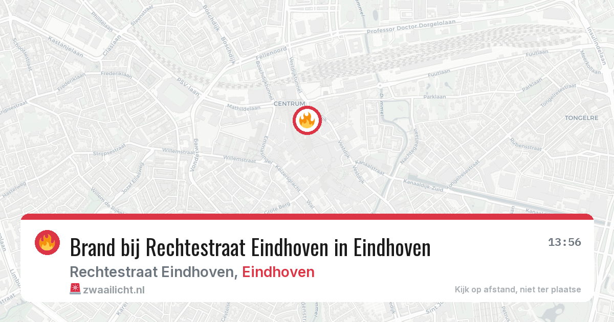 Brand bij Rechtestraat Eindhoven in Eindhoven — 18 feb 2026